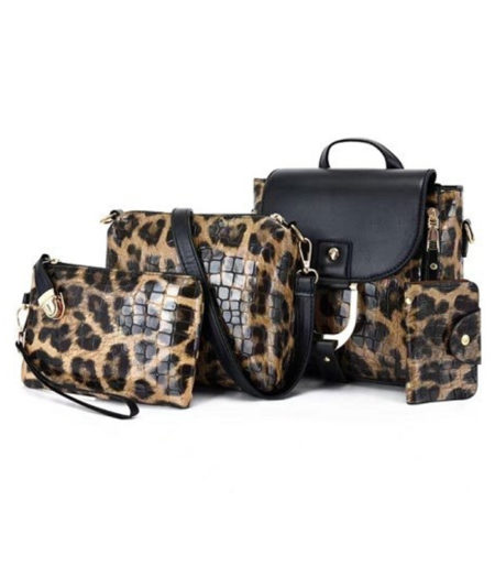 Fashion Women's Outdoor Casual Three Piece Leather Handbag Messenger Bag