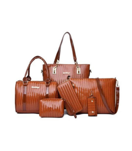 Fashion Women's Outdoor Casual Three Piece Leather Handbag Messenger Bag